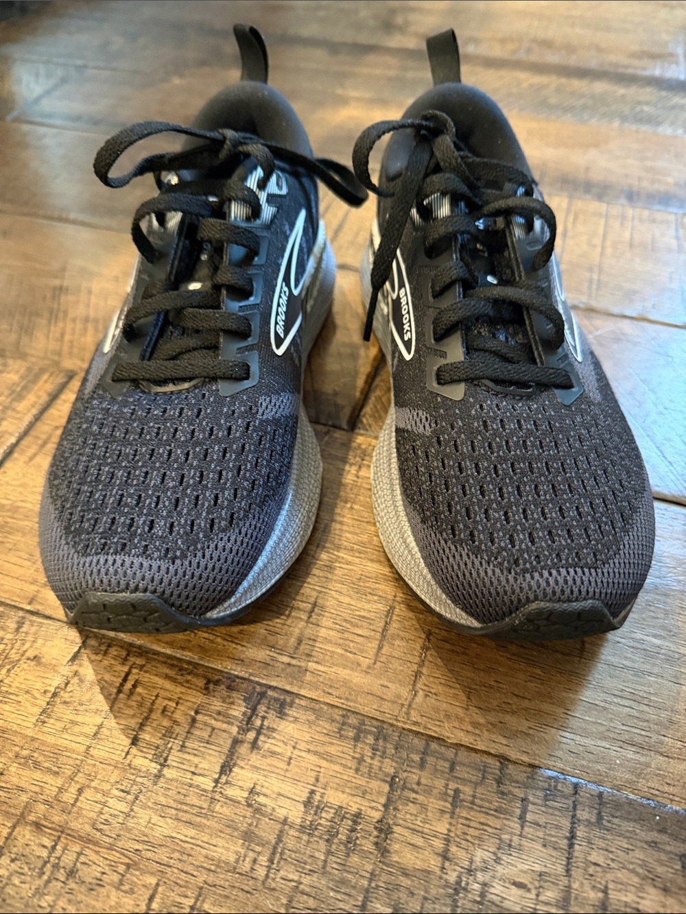 Brooks Kids Black and Blue Running Sneakers